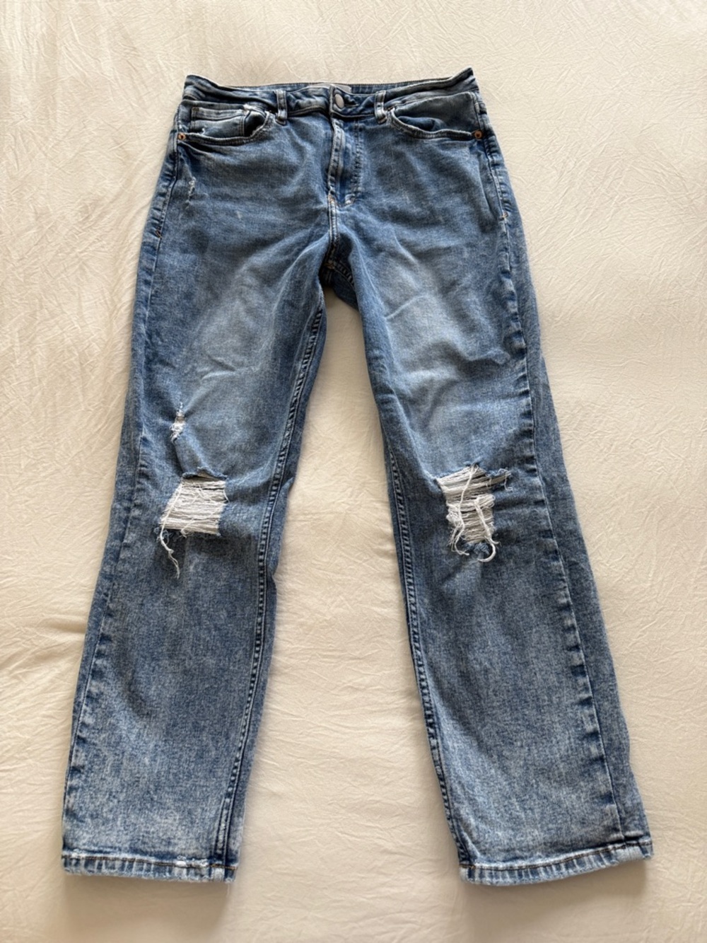 Dear John Medium Blue Distressed Boyfriend Jeans | size 29